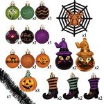 Halloween 24-Piece Decorative Shatterproof Ornaments Set