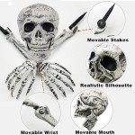 Zemolo 3Pcs Realistic Skeleton Decor Set
