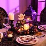 12-Inch Pre-Lit Halloween Ball Wreath Decoration