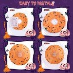 Halloween Pumpkin Paper Lanterns with Tassels - 8 Pack