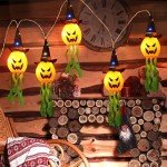 Battery-Powered Waterproof Halloween Pumpkin Lights - 5 Pack
