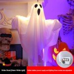 Light Up Ghost Decor for Halloween - 2 pcs