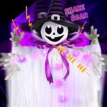 55" LED Motion Ghost with Witch Hat Decoration