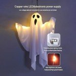 Light Up Ghost Decor for Halloween - 2 pcs