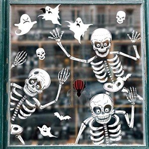 Bloody Handprint Footprint Halloween Window Clings Set