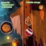 Spooky Pumpkin Scarecrow Halloween Yard Decor