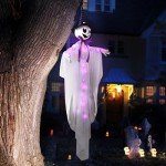 55" LED Motion Ghost with Witch Hat Decoration