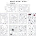 Bloody Handprint Footprint Halloween Window Clings Set