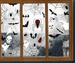Bloody Handprint Footprint Halloween Window Clings Set