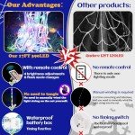 Giant 5m LED Halloween Spider Web Lights