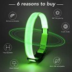 KOSKILL LED Light-Up Dog Collar, Rechargeable & Waterproof