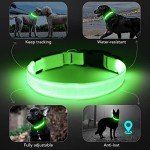 KOSKILL LED Light-Up Dog Collar, Rechargeable & Waterproof