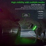 KOSKILL LED Light-Up Dog Collar, Rechargeable & Waterproof
