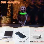 USB Rechargeable LED Dog Collar with 3 Modes
