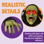 Flashing Eyes Zombie Groundbreaker Halloween Yard Decor