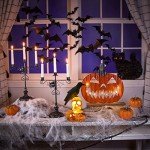 LED Skull Crow Halloween Tabletop Decoration