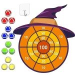 DQMOON 76cm Halloween Witch Dartboard with Sticky Balls
