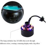 Halloween Witches Cauldron LED Mist Maker Gadget