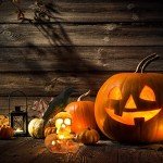 LED Skull Crow Halloween Tabletop Decoration