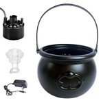 Halloween Witches Cauldron LED Mist Maker Gadget