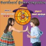 DQMOON 76cm Halloween Witch Dartboard with Sticky Balls