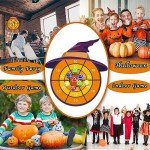 DQMOON 76cm Halloween Witch Dartboard with Sticky Balls