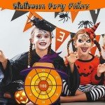 DQMOON 76cm Halloween Witch Dartboard with Sticky Balls