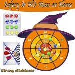 DQMOON 76cm Halloween Witch Dartboard with Sticky Balls