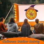 DQMOON 76cm Halloween Witch Dartboard with Sticky Balls