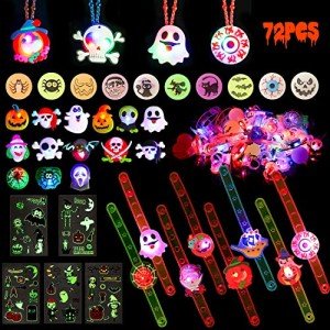 Glow-in-the-Dark Halloween Party Bag Fillers - 72PCS