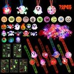 Glow-in-the-Dark Halloween Party Bag Fillers - 72PCS