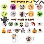 Glow-in-the-Dark Halloween Party Bag Fillers - 72PCS