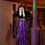 47" Animated Talking Witch with Light-Up Eyes