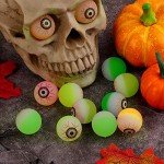 Glow-in-the-Dark Halloween Bouncing Eyeballs - 12 Pack