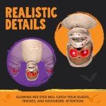 Animated Hanging Skeleton with LED Eyes and Sound