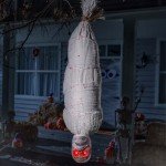 Animated Hanging Skeleton with LED Eyes and Sound