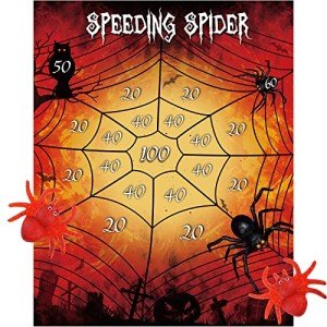 ASTARON Spider Web Party Game with Sticky Spiders