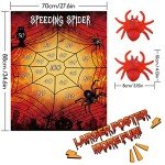 ASTARON Spider Web Party Game with Sticky Spiders
