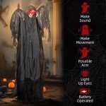 Grim Reaper Outdoor Halloween Animatronic Decoration