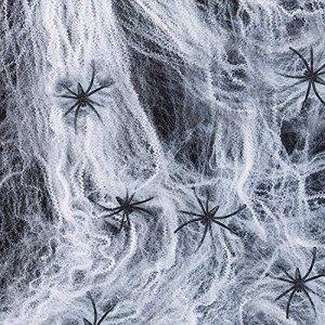Stretchable Halloween Spider Web for Party Decor