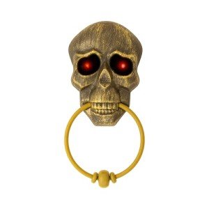Spooky LED Skull Doorbell Halloween Decoration