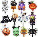 12PCS Mini Halloween Foil Balloons Party Decor
