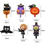 12PCS Mini Halloween Foil Balloons Party Decor