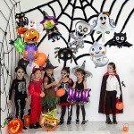 12PCS Mini Halloween Foil Balloons Party Decor