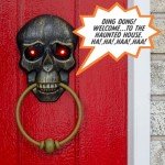 Spooky LED Skull Doorbell Halloween Decoration
