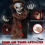 Animated Talking Circus Clown Halloween Decoration
