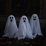Halloween Ghost Stakes with Timer - 3 Pack