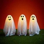 Halloween Ghost Stakes with Timer - 3 Pack
