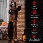 Animated Talking Circus Clown Halloween Decoration