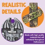 Halloween Tomb Decorations - 5 Pack with Stakes